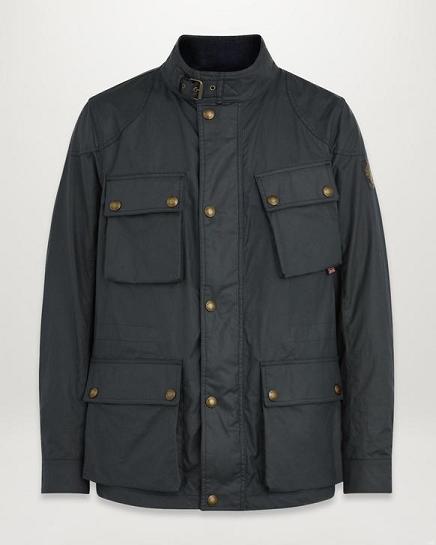 Veste Cirée Belstaff Homme Fieldmaster Bleu Foncé Marine Coton France KJ2348695